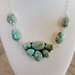 Native American Turquoise Necklace by Arlene Lewis